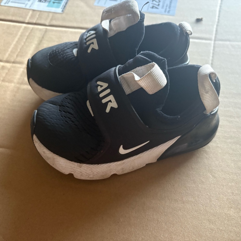Nike Kids Black and White Air Shoes